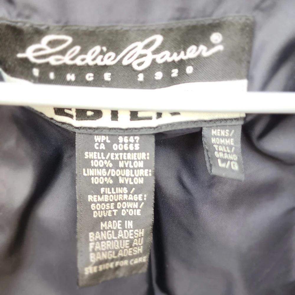 Eddie Bauer Down Puffer Jacket Size Lorge - Picture 5 of 6